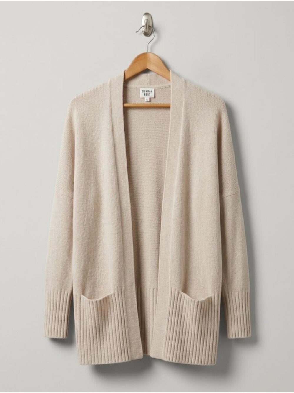 ARITZIA | Sunday Best Lennox Wool Alpaca Cardigan Neutral Sz XS